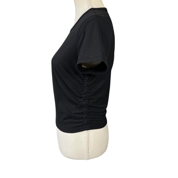 Lululemon All It Takes Ribbed Nulu T-Shirt Black Size 8 - Picture 3 of 8